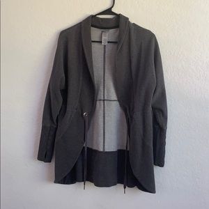 Gray Athletic Workout Cardigan